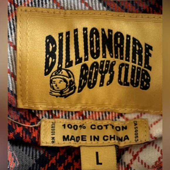 Billionaire Boys Club Plaid Button Down Long Sleeve Size Large - Picture 6 of 10